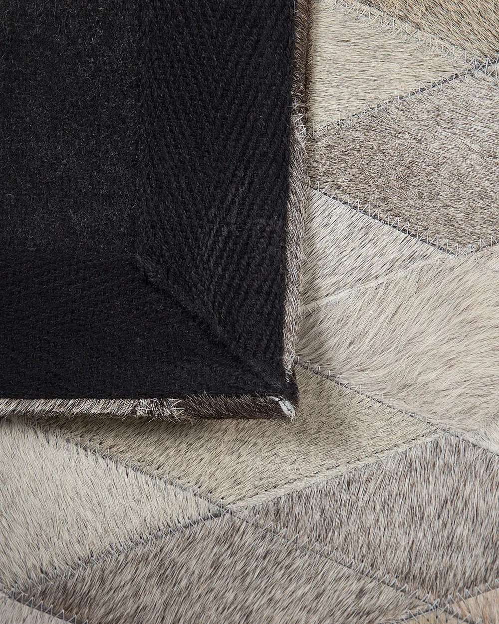 Rug MALDAN Beige 140 x 200 cm Leather_742829