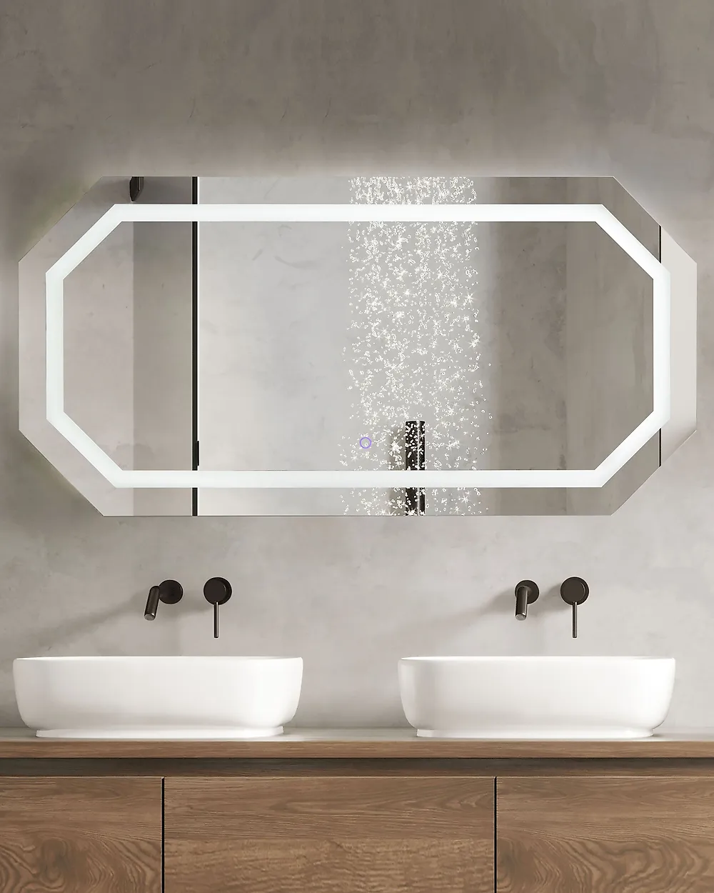 LED Bathroom Mirror LOCMARIAQUER 120 cm 60 cm Silver_1177442