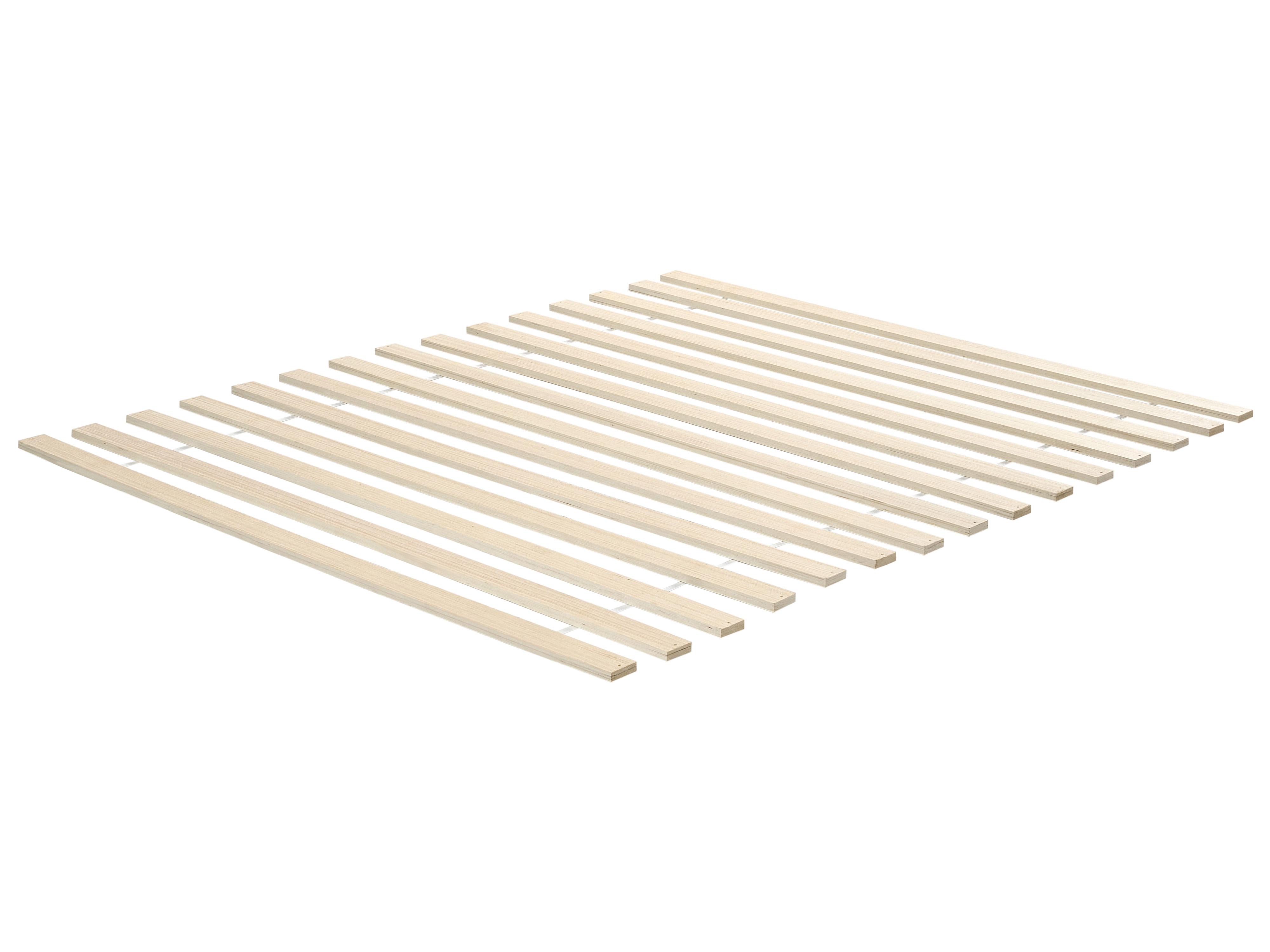 Lit avec tiroirs de rangement sans tête de lit BRUX Blanc 140 x 200 cm_1023303