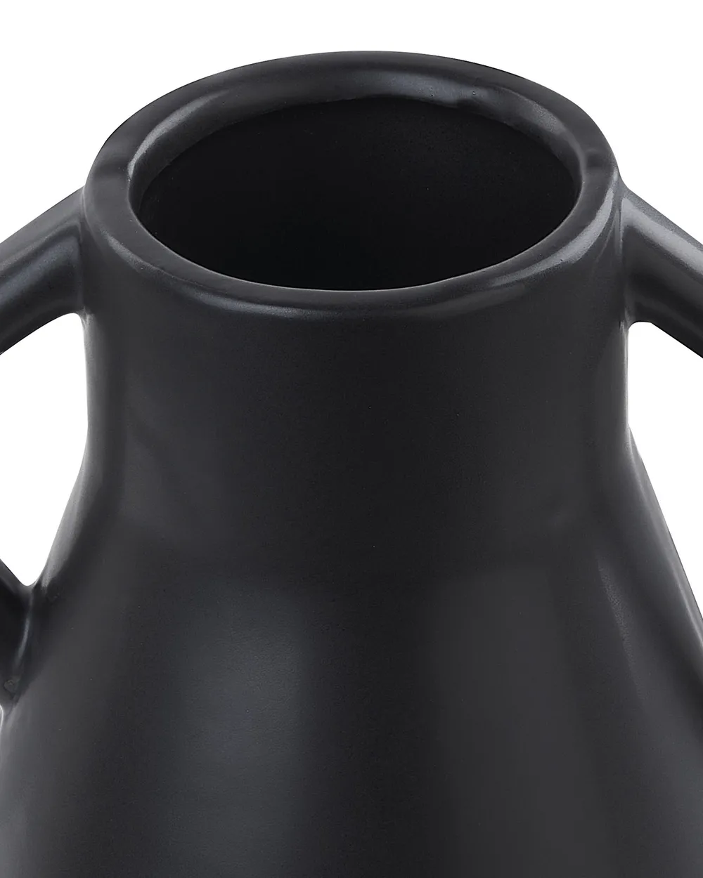 Blumenvase FERMI 20 cm Keramik Schwarz_846028