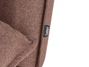 Schlafsofa 2-Sitzer ROROS Kunstleinen Braun_1038964