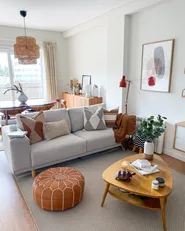 Sofa 3-Sitzer NIVALA Stoff Hellbeige_978486