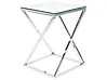 Beistelltisch BEVERLY Glas Silber