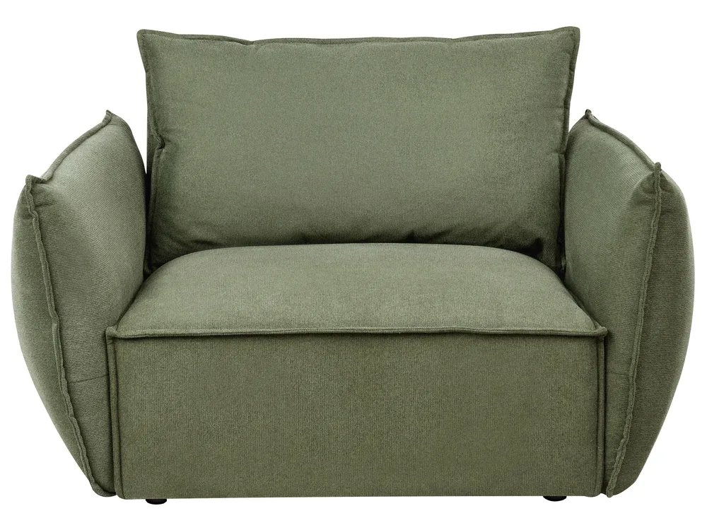 Living Room Set 5 Seater KUNES Fabric Green_1013495