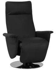 Relaxfauteuil PRIME inclusief voetensteun Kunstleer Zwart_1071313