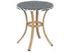 Outdoor Bistrotisch RIFREDDO 70 cm 70 cm Sicherheitsglas Schwarz