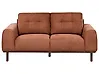 Sofa 2 Seater LAURILA Fabric Golden Brown