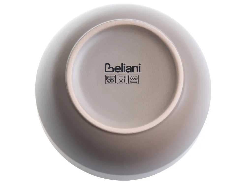 Set of 16 Dinnerware NUTMEG Stoneware Beige/ Blue_1049562