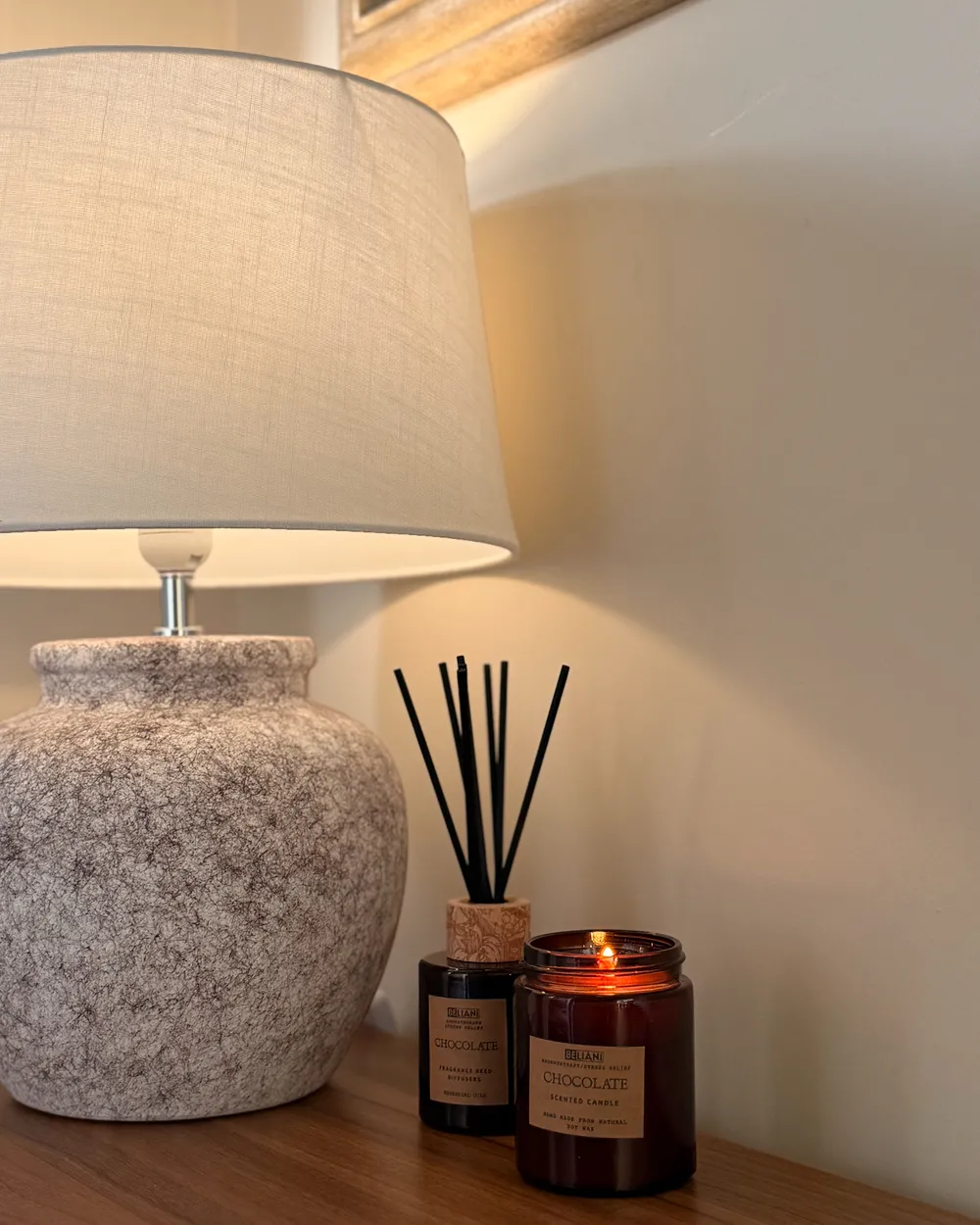 Tischlampe MAREB Keramik Beige_1024169