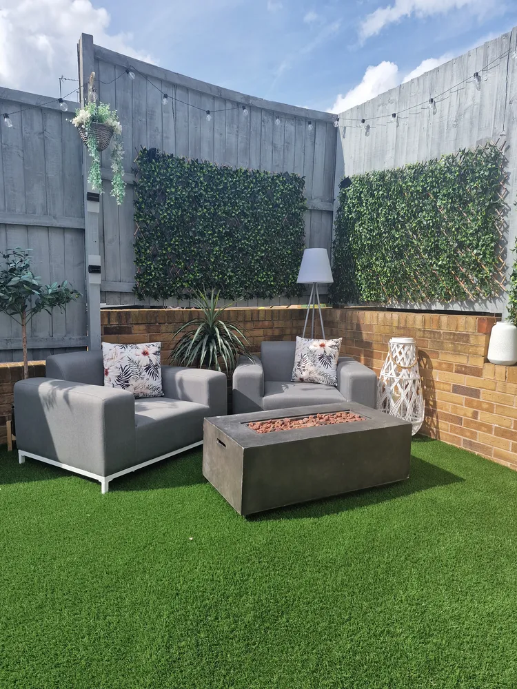 Lounge Set mit Tisch 5-Sitzer ROVIGO Grau_867156