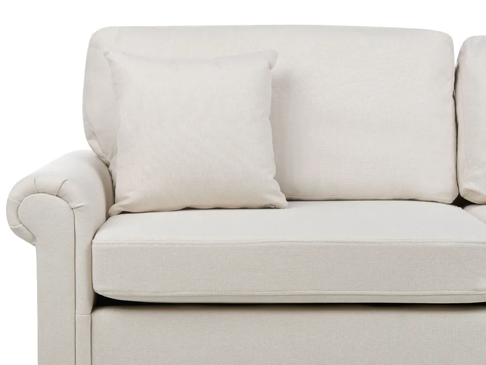 Sofa 3 Seater GINNERUP Fabric Light Beige_894767