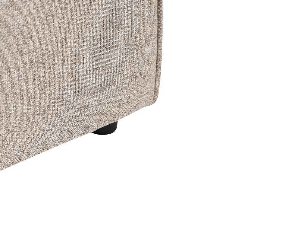 Rechtsseitige Chaiselongue BRANDE Stoff Hellbraun_1028753