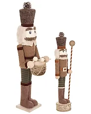 Set od 2 dekorativne figurice KOLARI 68/91 cm Orašar Smeđi_1156769