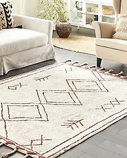 Rug KENITRA Off-White 160 x 230 cm Cotton_1178507