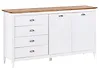 Sideboard mit 2 Türen SHILLINGTON Kiefernholz Weiß