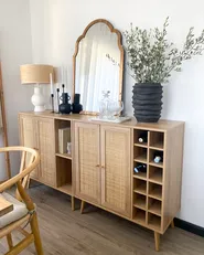 Wine Cabinet PAGET Light Brown_973232