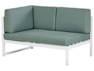Garden Corner Sofa with Table 6 Seater CASTELLA/FRATTE Metal Green Left Hand_929850