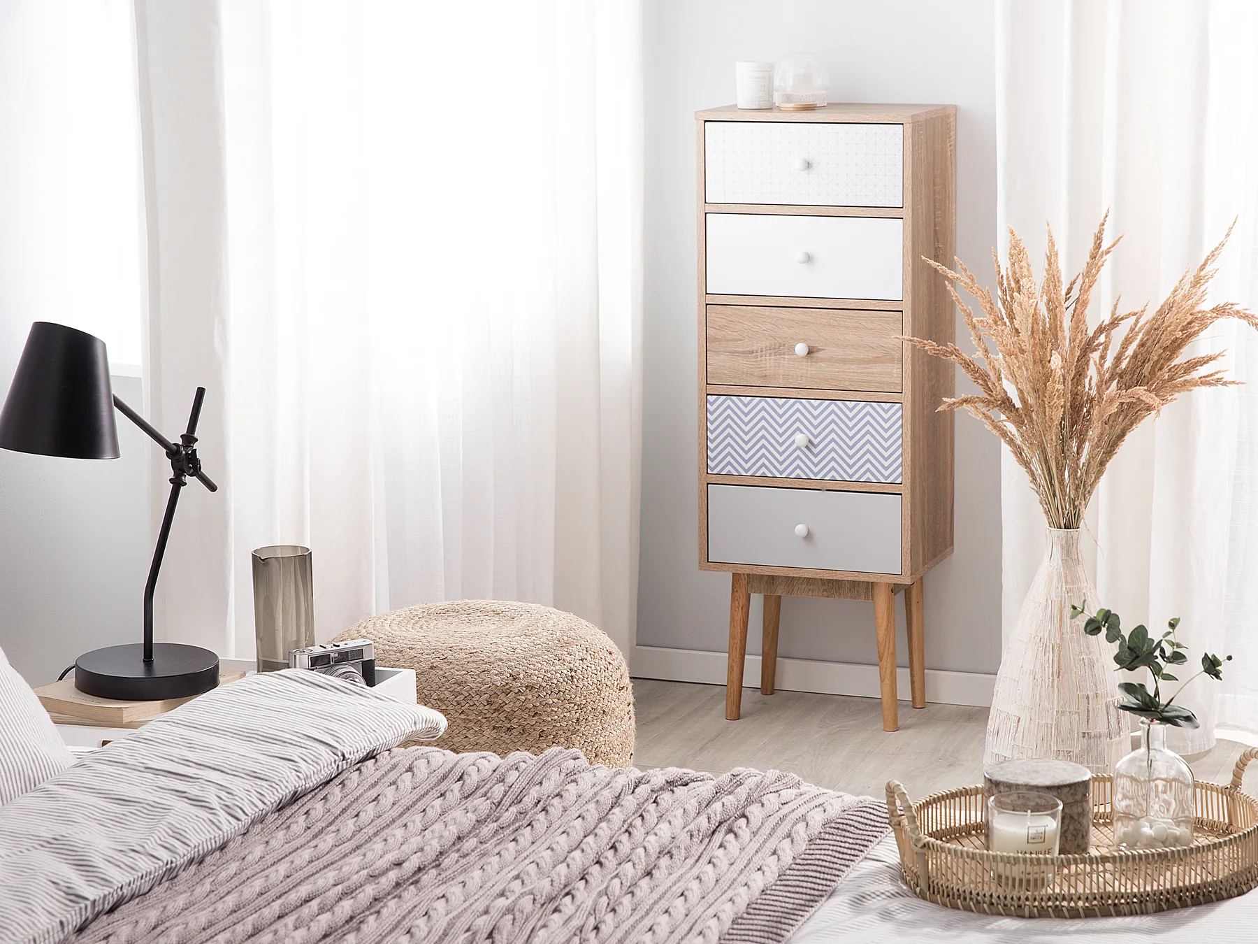 5 Drawer Chest FOLEY Multicolour_753732