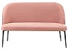 Esszimmerbank 2-Sitzer OSBY Stoff Rosa