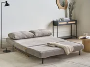 Schlafsofa 3-Sitzer JERSLEV Stoff Grau_1012930