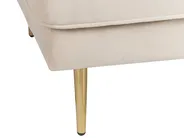 Rechtsseitige Chaiselongue MIRAMAS Samtstoff Beige_848696