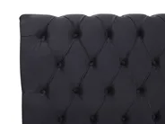 Krevet Samet AVALLON 160 x 200 cm Crni_694384