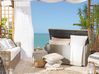 Aufbewahrungsbox MODENA 126 cm 46 cm Polyrattan Taupe