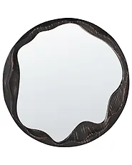 Miroir LANGON 60 cm 60 cm Bois de pin Marron foncé_1188100