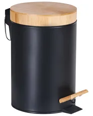 Set of 2 Pedal Waste Bins 3 L ECOSMART Metal Black_992929
