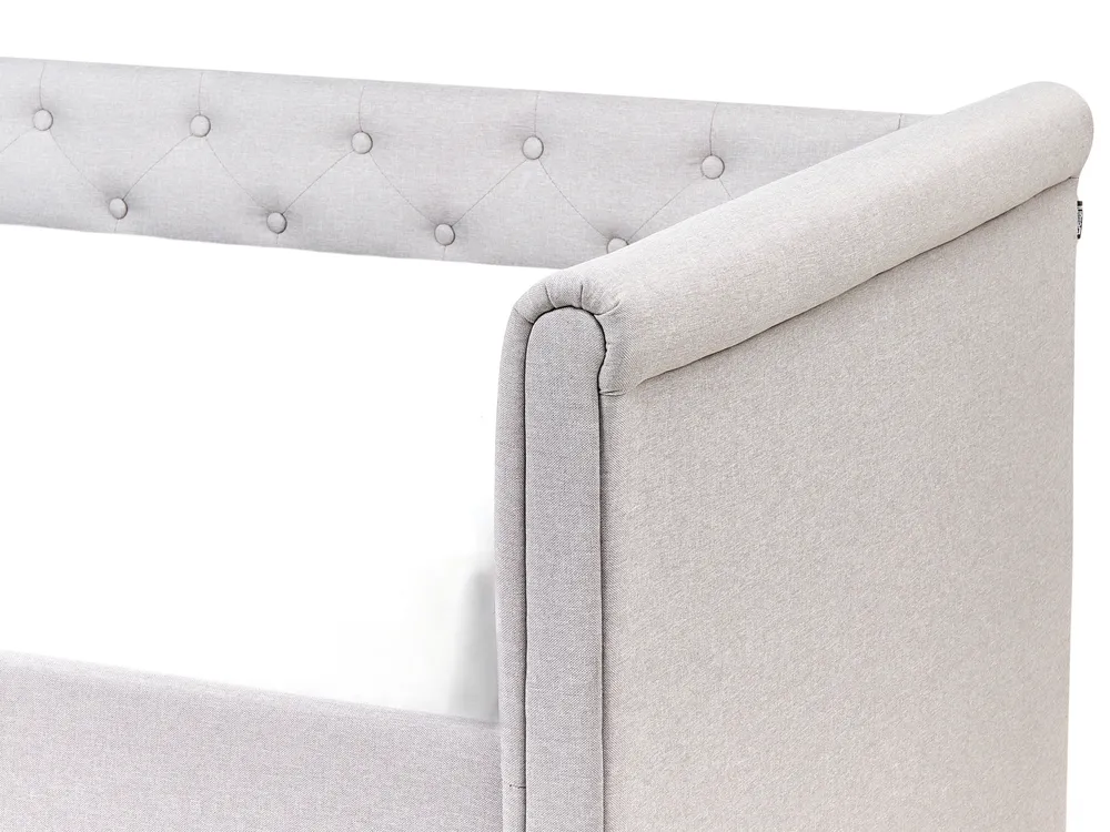 Trundle Bed Fabric LIBOURNE 90 x 200 cm (EU Single) Light Grey_1067920