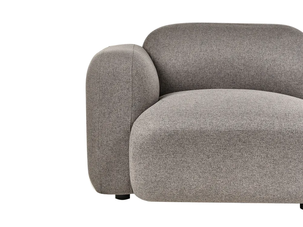 Sofa 3 Seater AFOSS Fabric Dark Grey_1012390