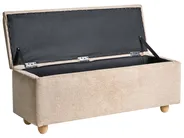 Upholstered Storage Bench SALIDA Fabric Beige_1038304