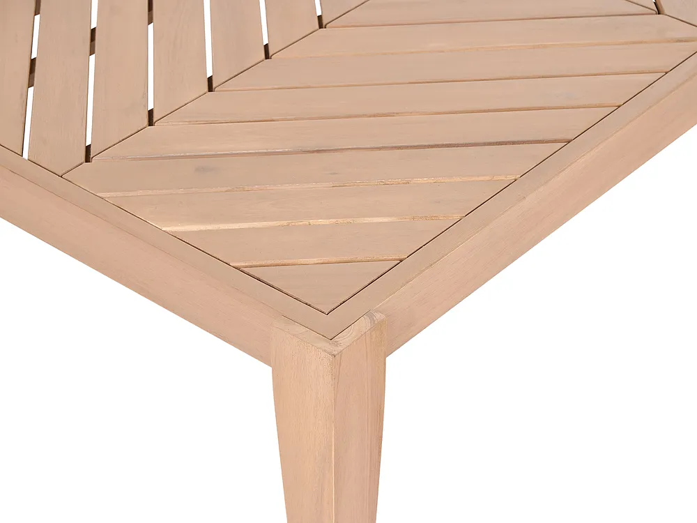 Garden Coffee Table RIVELLO 123 cm 68 cm Acacia Wood Light Brown_1155848