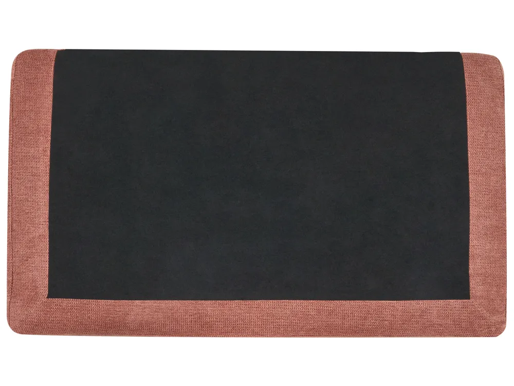 Corner Sofa 3 Seater MALOY Fabric Light Red Right Hand_947529