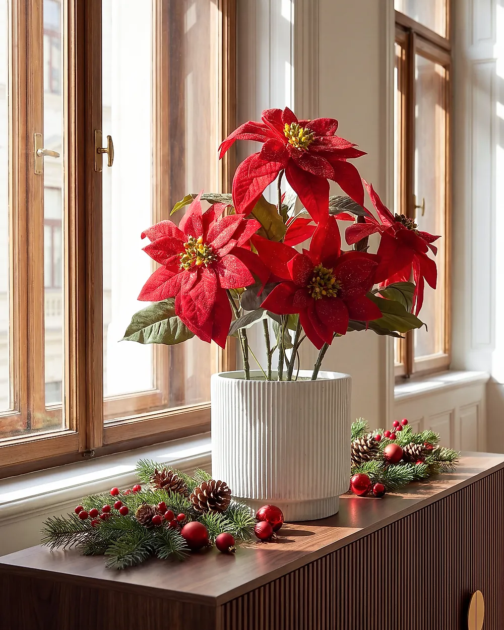 Artificial Plant CHRISTMAS FLOWER 61 cm Red_1174966