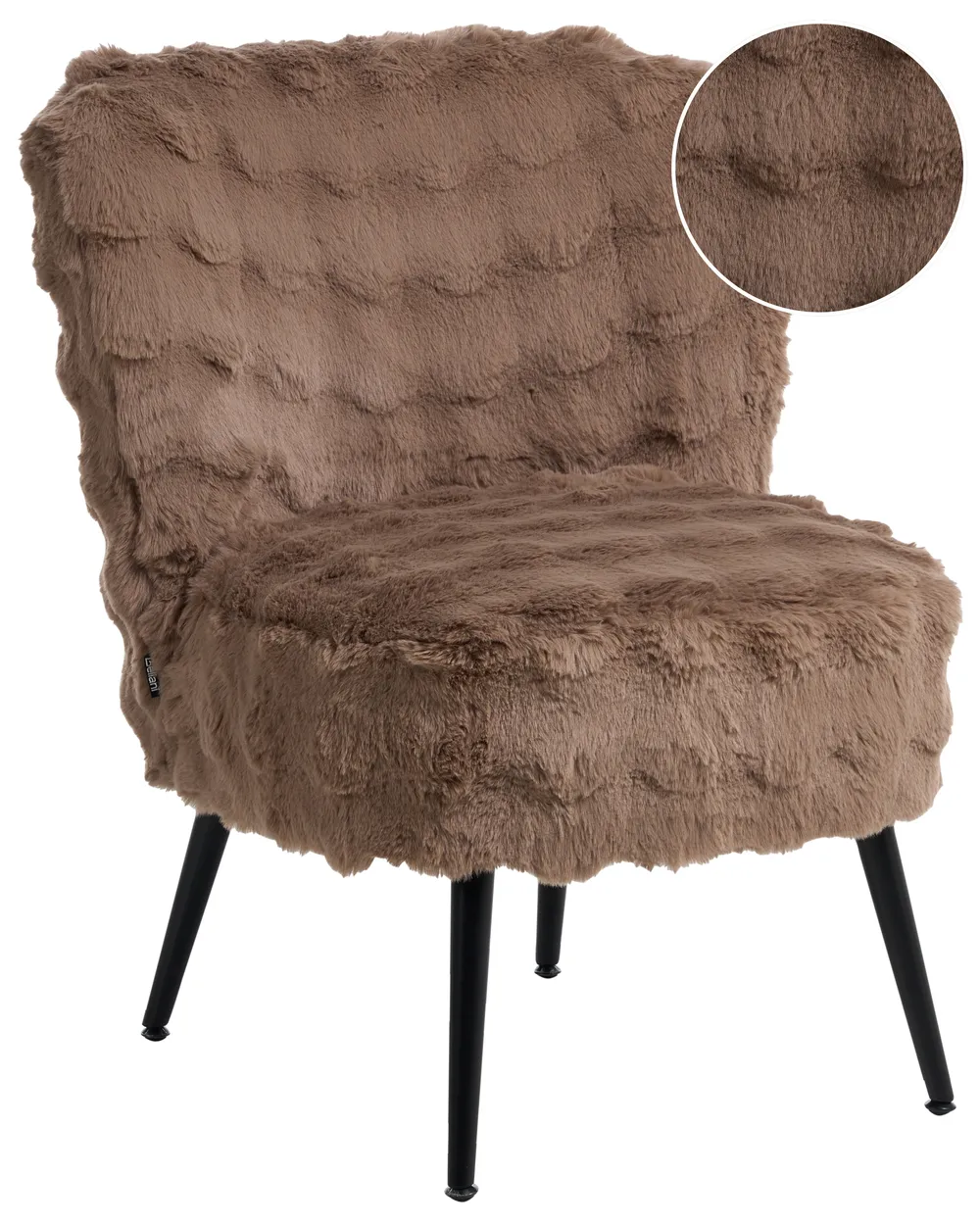 Sessel VOSS Webpelz Hellbraun