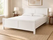 Bett mit Lattenrost Holz CHAMPAGNAT 180 x 200 cm Weiß_1176555
