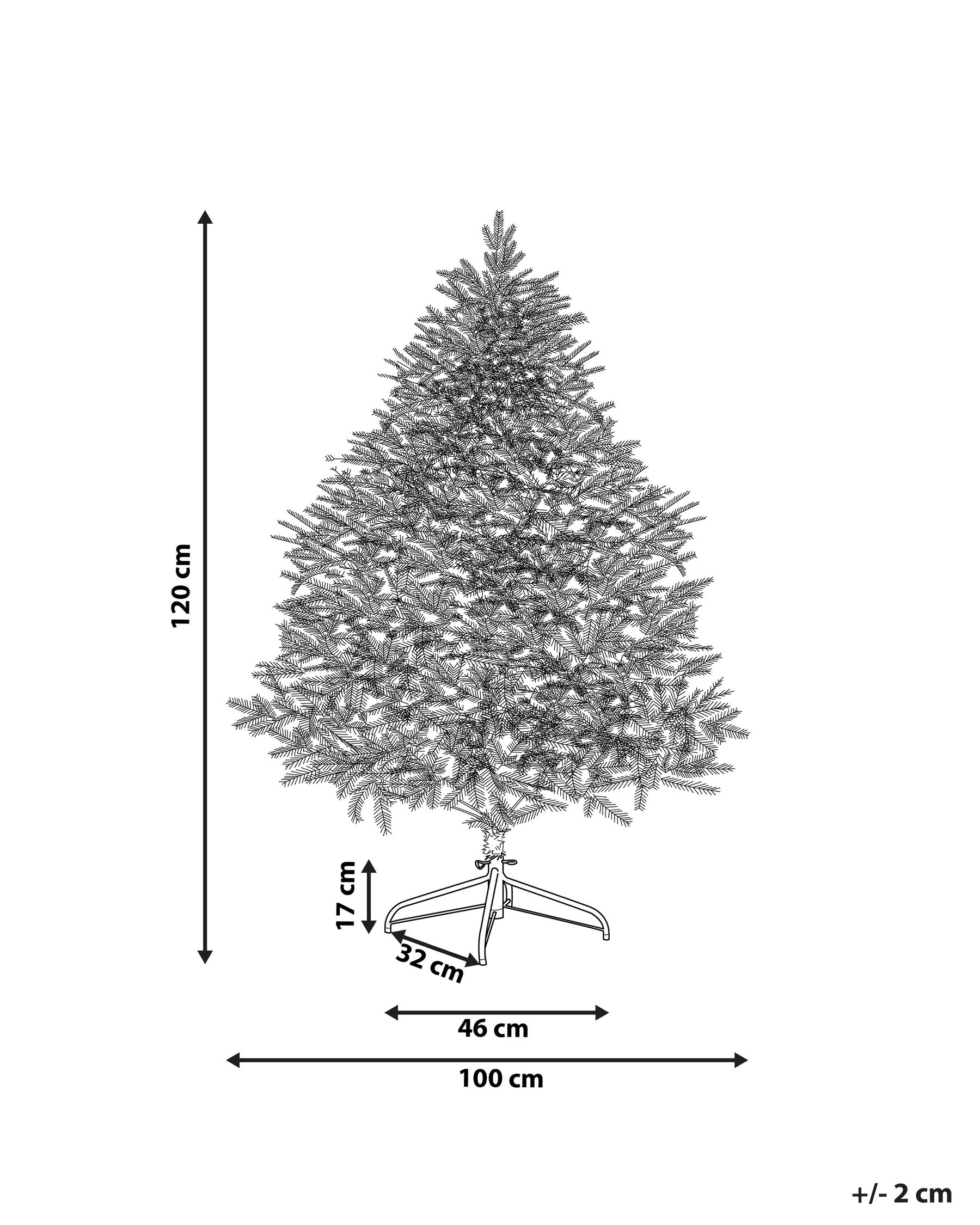 Künstlicher Weihnachtsbaum FARNHAM 120 cm Rosa_813166