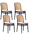 Gartenstuhl 4er Set PLOSE Beige