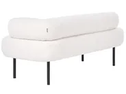Rechtsseitige Chaiselongue MIRMANDE Bouclé Cremeweiß_1072670