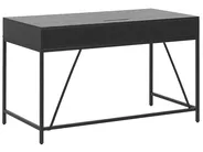 Schreibtisch JENA 120 cm 60 cm mit Schubladen Schwarz_790275
