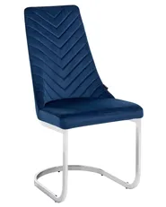 Esszimmerstuhl 2er Set ALTOONA Samtstoff Marineblau_1136341