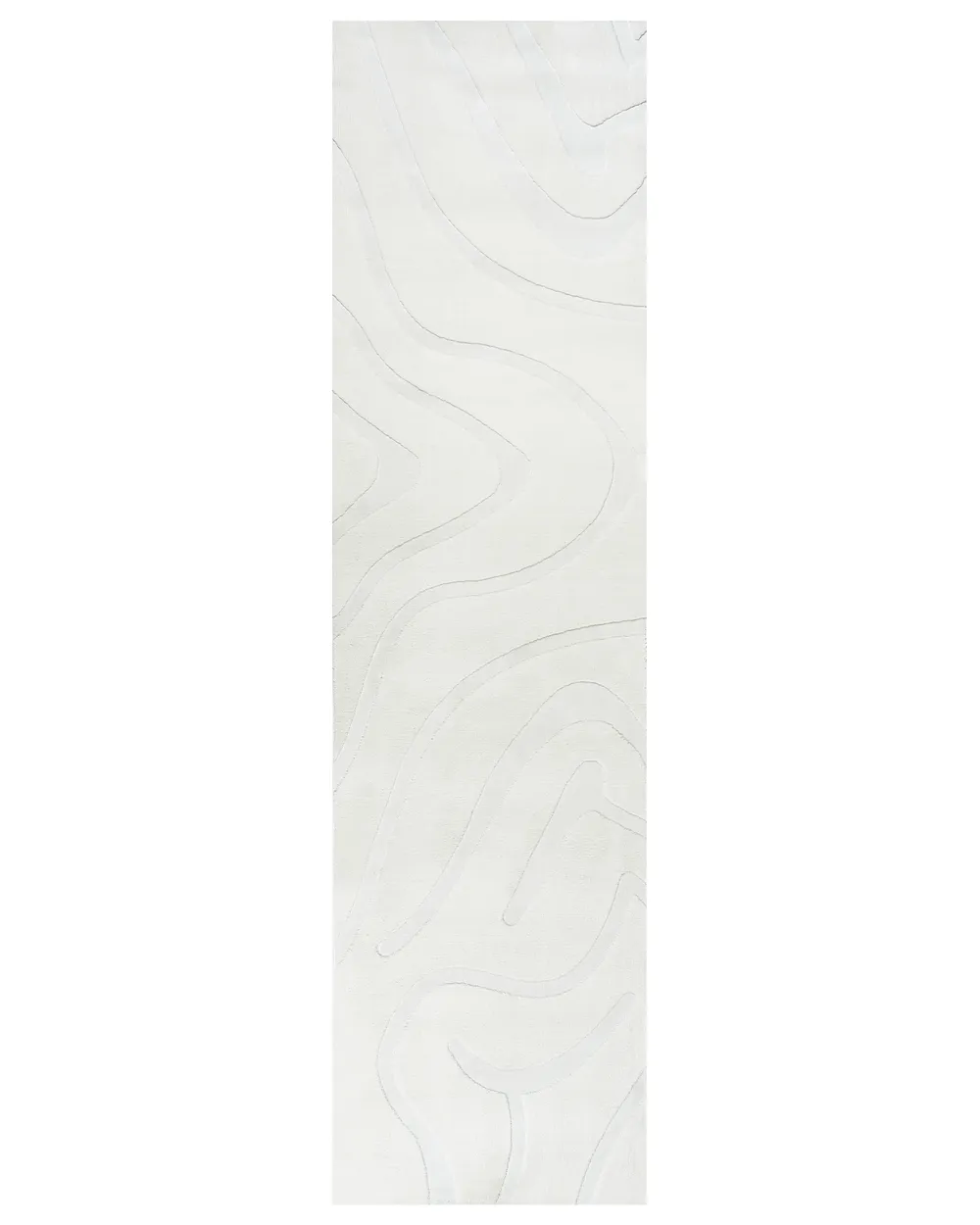 Teppich SELVORI Cremeweiß 80 x 300 cm
