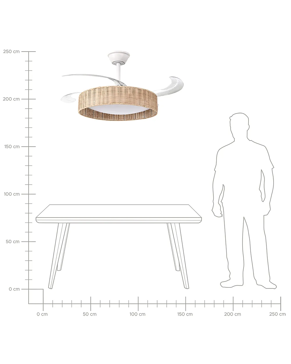 Ceiling Fan with Light TOMOKA with Remote LED White_1124196