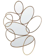 Wandspiegel DECIZE 113 cm 77 cm Metall Gold_900145