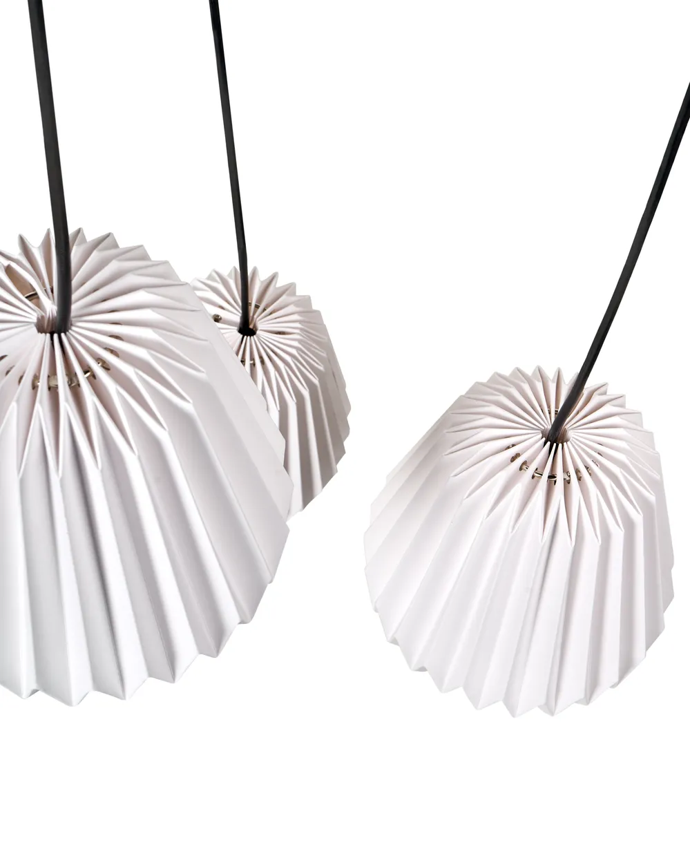 3 Light Pendant Lamp HONDE Paper White_1033683