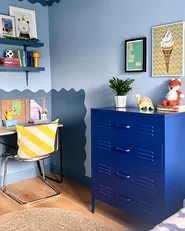Chest of Drawers ENAGO Metal Navy Blue_940126