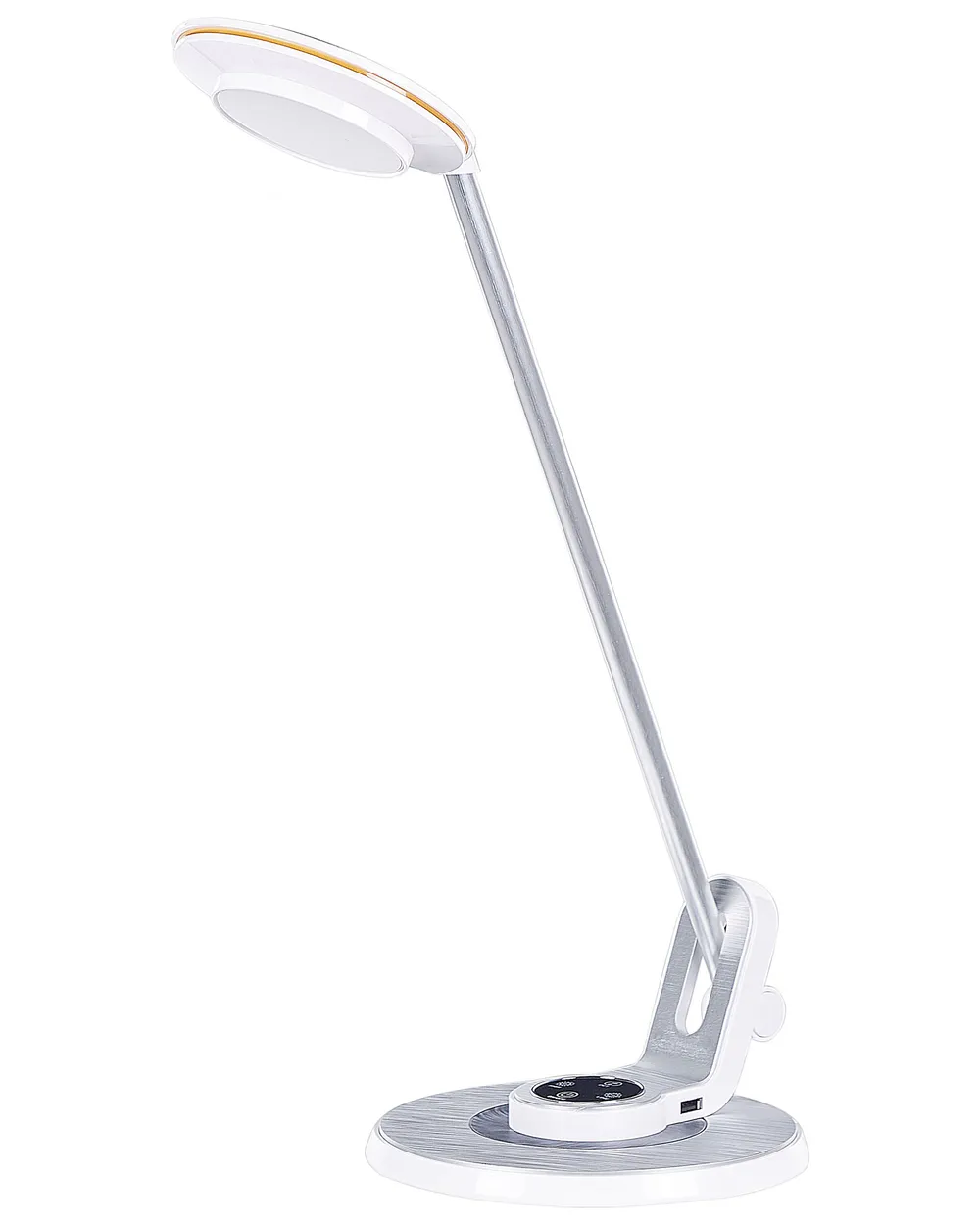 LED Schreibtischlampe CORVUS mit Dimmer Metall Weiß / Silber_854193