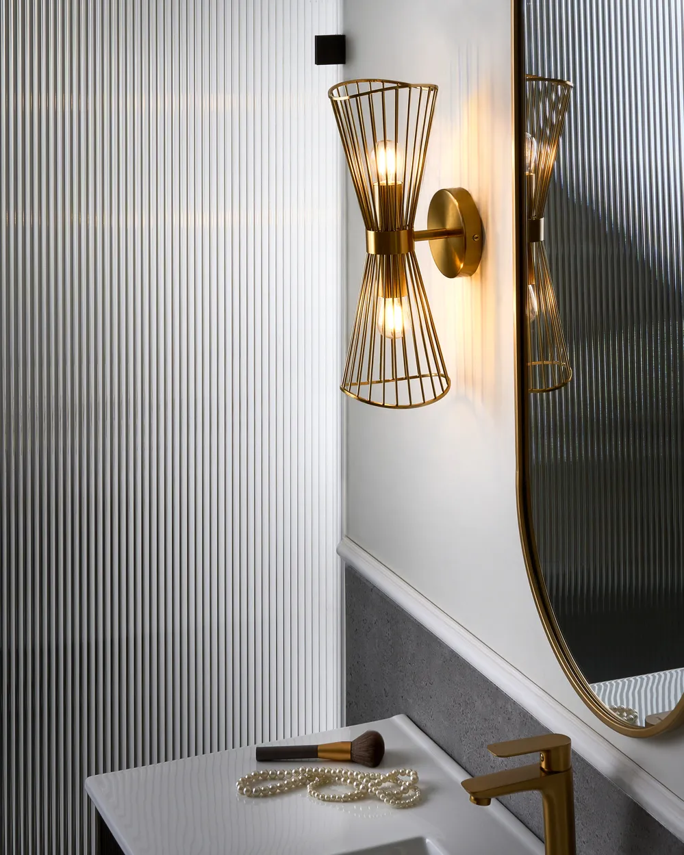 Wandlampe PARADA Metall Gold