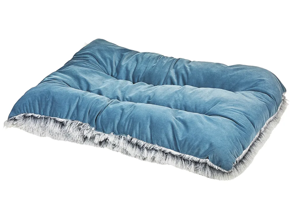 Tierbett Samtstoff blau verschiedene Größen ERGANI